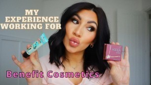 'MY EXPERIENCE WORKING FOR BENEFIT COSMETICS/GET READY WITH ME'