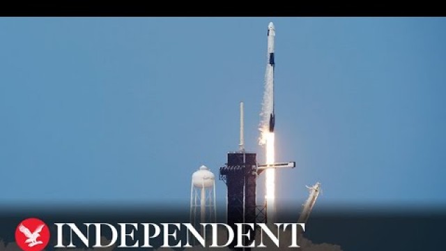 SpaceX launches Nasa astronauts into orbit for first time