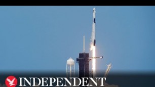 SpaceX launches Nasa astronauts into orbit for first time