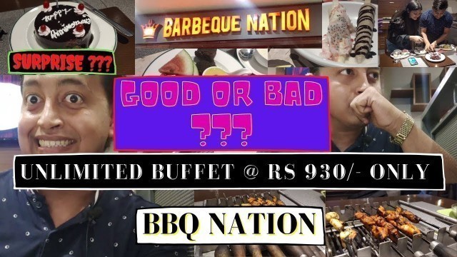 'UNLIMITED FOOD |BUFFET| BARBEQUE NATION (BBQ) | @RS 930/- ONLY | DIAMOND PLAZA | ADDA UNCUT OFFICIAL'