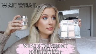 'Jaclyn Hill Cosmetics Highlighters Review | Accent Light Palette, Mood Light Powder, Beaming Light'
