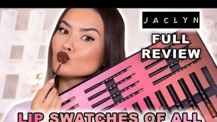 '* LIP SWATCHES OF ALL * JACLYN COSMETICS POUTSPOKEN LIPSTICKS REVIEW | Maryam Maquillage'