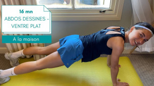 '16mn ABDOS DESSINES - VENTRE PLAT (routine gainage + abdos)'