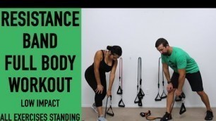 'Low Impact Resistance Band Workout - Full Body Resistance Band Workout'