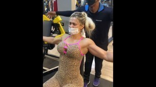 'VIVI WINKLER  - Girl Shoulders Workout with  Fitness Trainer'