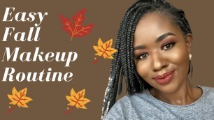 'Easy Fall Makeup Tutorial [Dark Skin Friendly]'