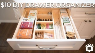'$10 DIY Drawer Organizer | How to Build'