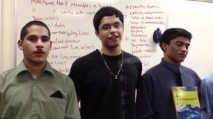 'Los Angeles California with Jefferson High School students trying to motivate them for STEM careers.'