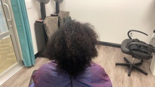 'She wants a trim without her hair straightened 