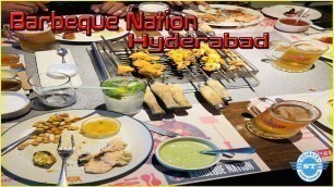 'UNLIMITED BBQ BUFFET//Barbeque Nation//Hyderabad Buffet'