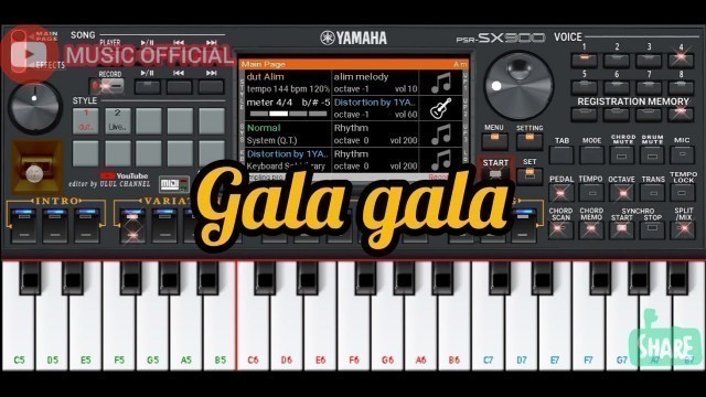 'org dangdut gala gala set drum kn7000