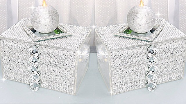 'Glam Makeup Organizer Makeover DIY Room Decor DIY Room Decorating Ideas DIY Makeup Organizer'