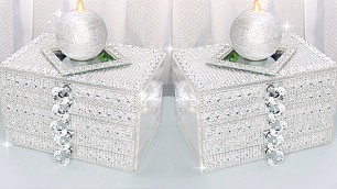 'Glam Makeup Organizer Makeover DIY Room Decor DIY Room Decorating Ideas DIY Makeup Organizer'