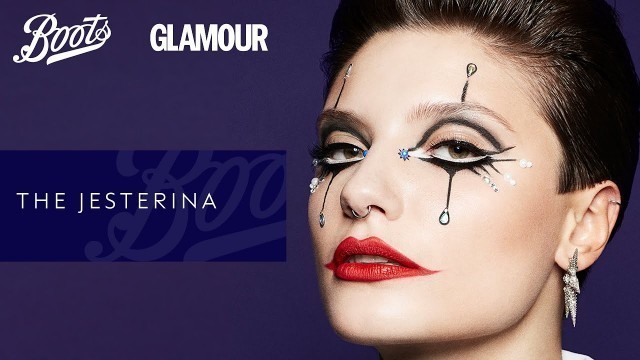 'Boots X Glamour | Halloween Make-up Tutorial | The Jesterina | Boots UK'