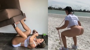 'Inspiring Fitness Trainer Showcases The Best Booty Workouts'