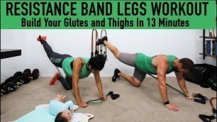 'Resistance Band Leg Workout - Home Workout with Bands'