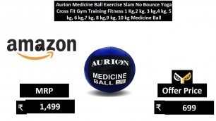'Aurion Medicine Ball Exercise Slam No Bounce Yoga Cross Fit Gym'