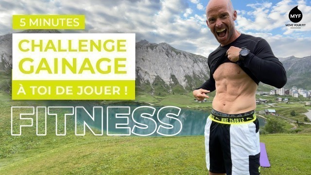 'Gainage challenge 5min : À toi de jouer