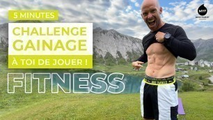 'Gainage challenge 5min : À toi de jouer 