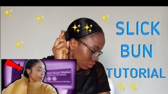 'I TRIED FOLLOWING SKAI JACKSON SLICK BUN TUTORIAL|*relaxed hair edition* | Imma Agada'