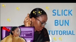 'I TRIED FOLLOWING SKAI JACKSON SLICK BUN TUTORIAL|*relaxed hair edition* | Imma Agada'