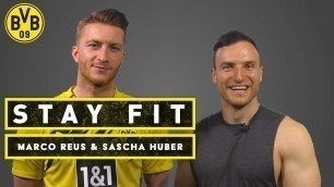 'Stay fit - with Marco Reus & Sascha Huber | 7 Min Sixpack Workout | Episode 14'
