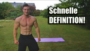 'Wie Du Schnell Für Den Sommer Definiert Wirst | Tipps + HIIT Home Workout'
