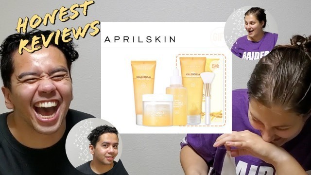 'HONEST REVIEWS | Dishonoring Korean Beauty Products「April Skin\'s Calendula Line」'