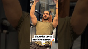 '1-Shoulder press machine narrow 