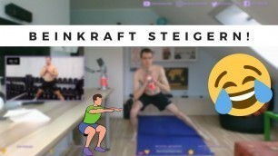 'Lappen macht Sascha Huber 20 Min  LEG DAY Workout für Zuhause mit Kurzhanteln 