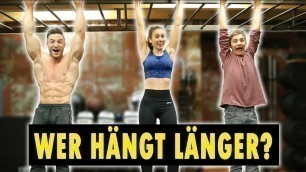 'HANG CHALLENGE MIT BRUDER UND FREUNDIN | Wer hängt länger? | mit Elias und Paulina Wallner'