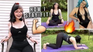 'MY NEW HOME WORKOUT ROUTINE / HOW I STAY IN SHAPE + bikini try-on 