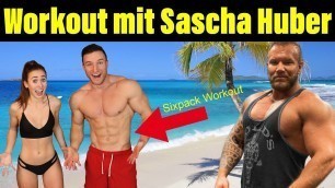 'Sascha Huber Sixpack Workout - Corona Homeworkout - getestet, ist es was? (mit Freundin)'