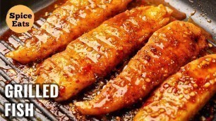 'GRILLED FISH | SPICY GRILLED FISH | PAN GRILLED FISH | GRILL FISH RECIPE'