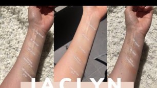'JACLYN HILL COSMETICS SWATCH VIDEO & COMPARISONS'