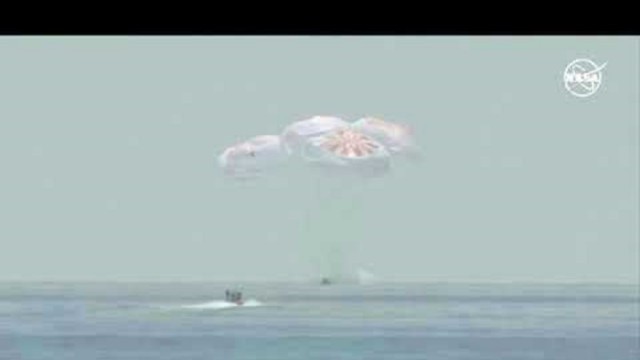 NASA astronauts splash down in SpaceX capsule