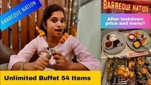 'Barbeque Nation Unlimited Buffet |  BBQ Nation kolkata after lockdown | Unlimited Food and Kebab ||'