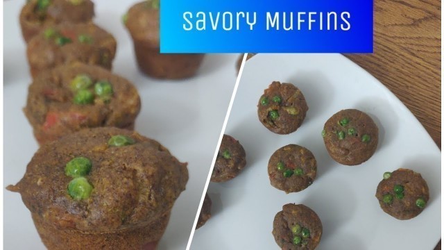 'Breakfast Mini Savory Muffins ~ Healthy twist || No Maida || No Sugar'