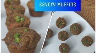 'Breakfast Mini Savory Muffins ~ Healthy twist || No Maida || No Sugar'