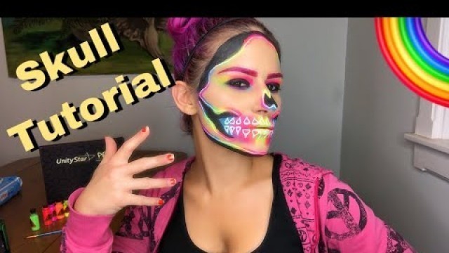 'Neon Skull Tutorial | Halloween Makeup Idea'