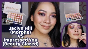 'JACLYN HILL x MORPHE VS IMPRESSED YOU by BEAUTY GLAZED PALETTES REVIEW | Philippines'