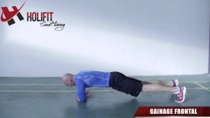 'exercice fitness : gainage frontal'