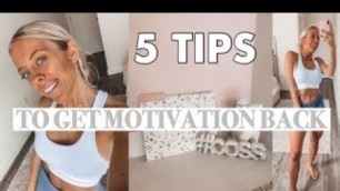 '5 WAYS TO MOTIVATE YOURSELF (When you have NO motivation!)'