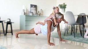 'Home CrossFit Style Tabata Workout - w/ Kids - \"Uptown Funk (Tabata Mix)\"'