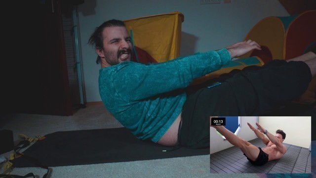 'Ich mache das Extremes SIXPACK WORKOUT für Zuhause von Sascha Huber'