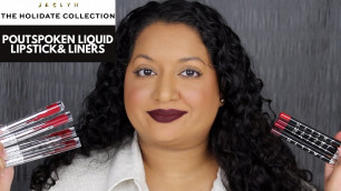 'Jaclyn Cosmetics The Holidate Collection Poutspoken Lip Liners & Poutspoken Liquid Lipsticks'