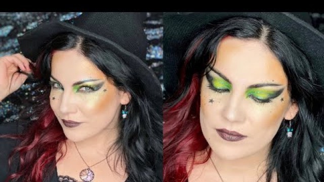 'Glam witch Halloween makeup tutorial'