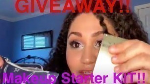 'GIVEAWAY!!! 100 Subscriber Appreciation  MAKEUP STARTER KIT!!'