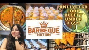 'Barbequenation Jammu Review Vlog/ BBQ Food/ Unlimited Food under Rs 699/ Jammu Restaurant Review'