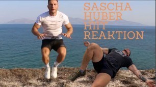 'HIIT Workout von Sascha Huber-Training+Reaktion'